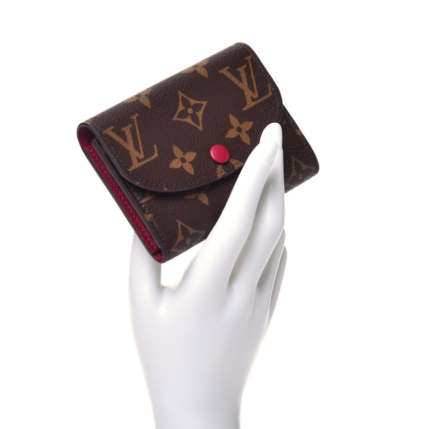 Monogram Rosalie Coin Purse Fuchsia
