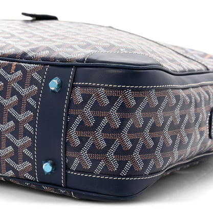 Goyard Goyardine Ambassade MM Briefcase Navy 17 of 17