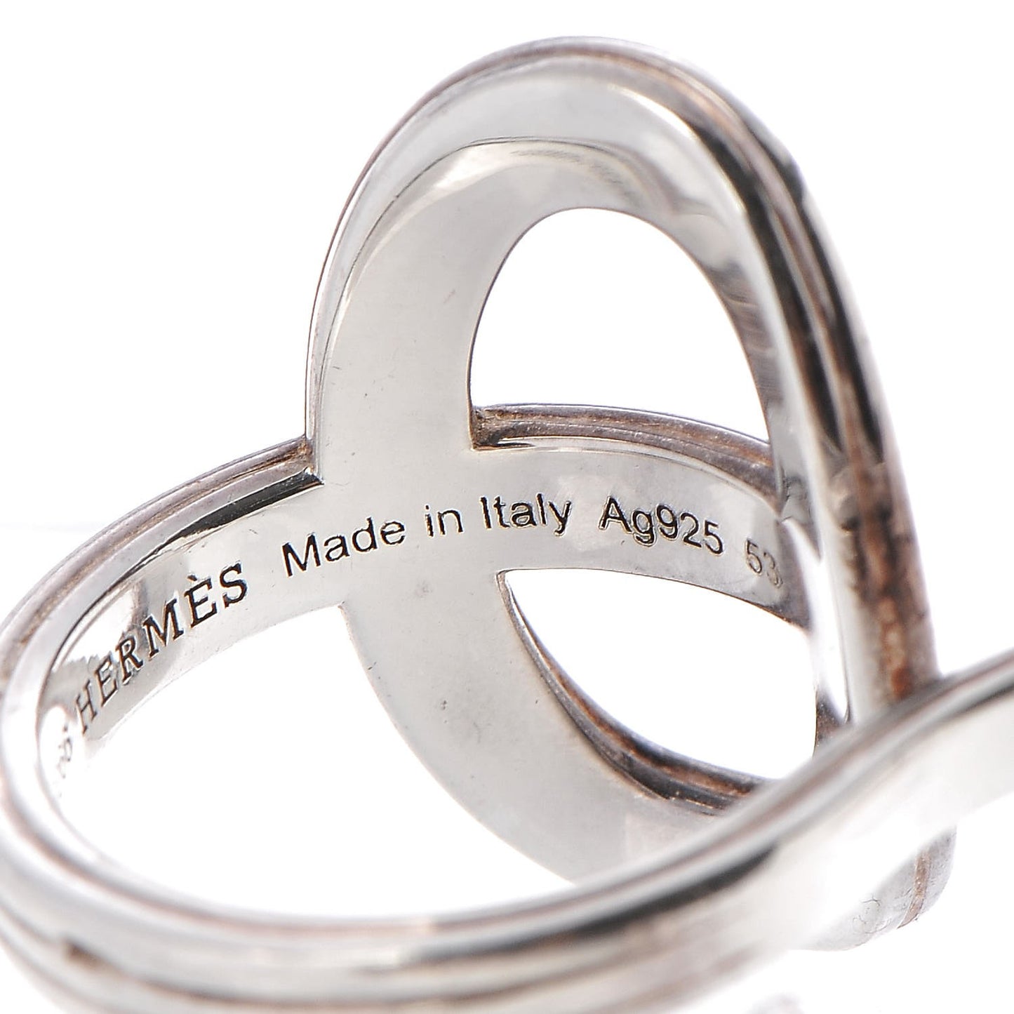 Sterling Silver Double Chaine d'Ancre 24 TGM Ring 53 6.25