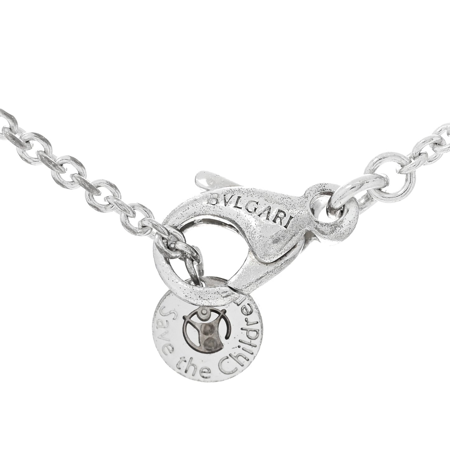 Sterling Silver Ceramic Save The Children Pendant Necklace