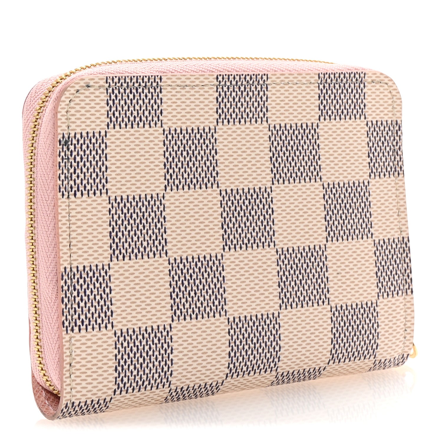 Louis Vuitton Damier Azur Zippy Coin Purse Rose Ballerine 3 of 7