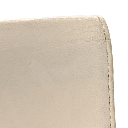 Chanel Caviar Sevruga Yen Wallet Silver 9 of 10