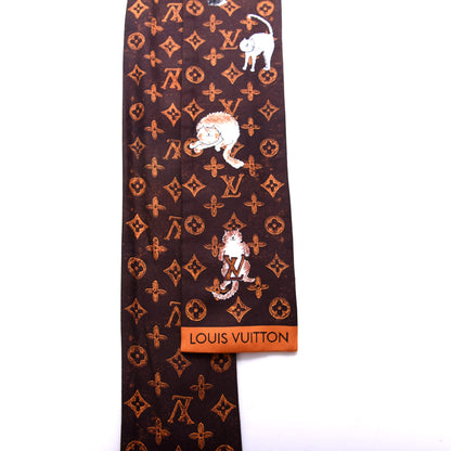 Louis Vuitton Silk Catogram Classic Bandeau Marron 2 of 4