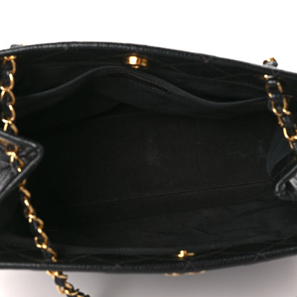 Chanel Caviar Quilted Shopping Tote Black 4 of 8