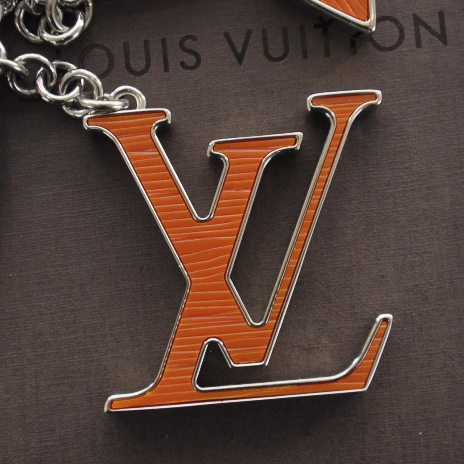 Louis Vuitton Fleur d Epi Bag Charm Piment 4 of 4