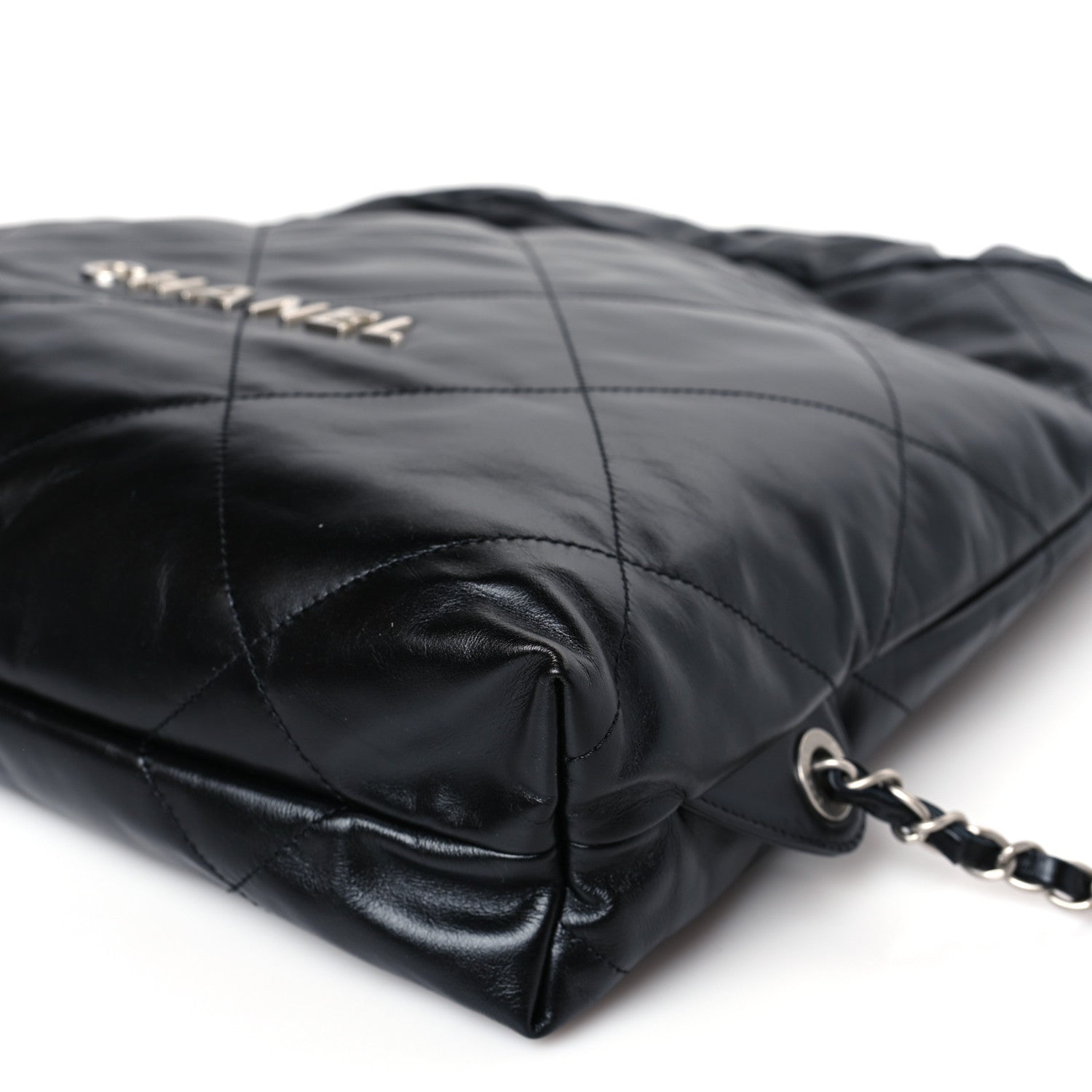 Chanel Shiny Calfskin Quilted Chanel 22 Backpack Black 9 of 9
