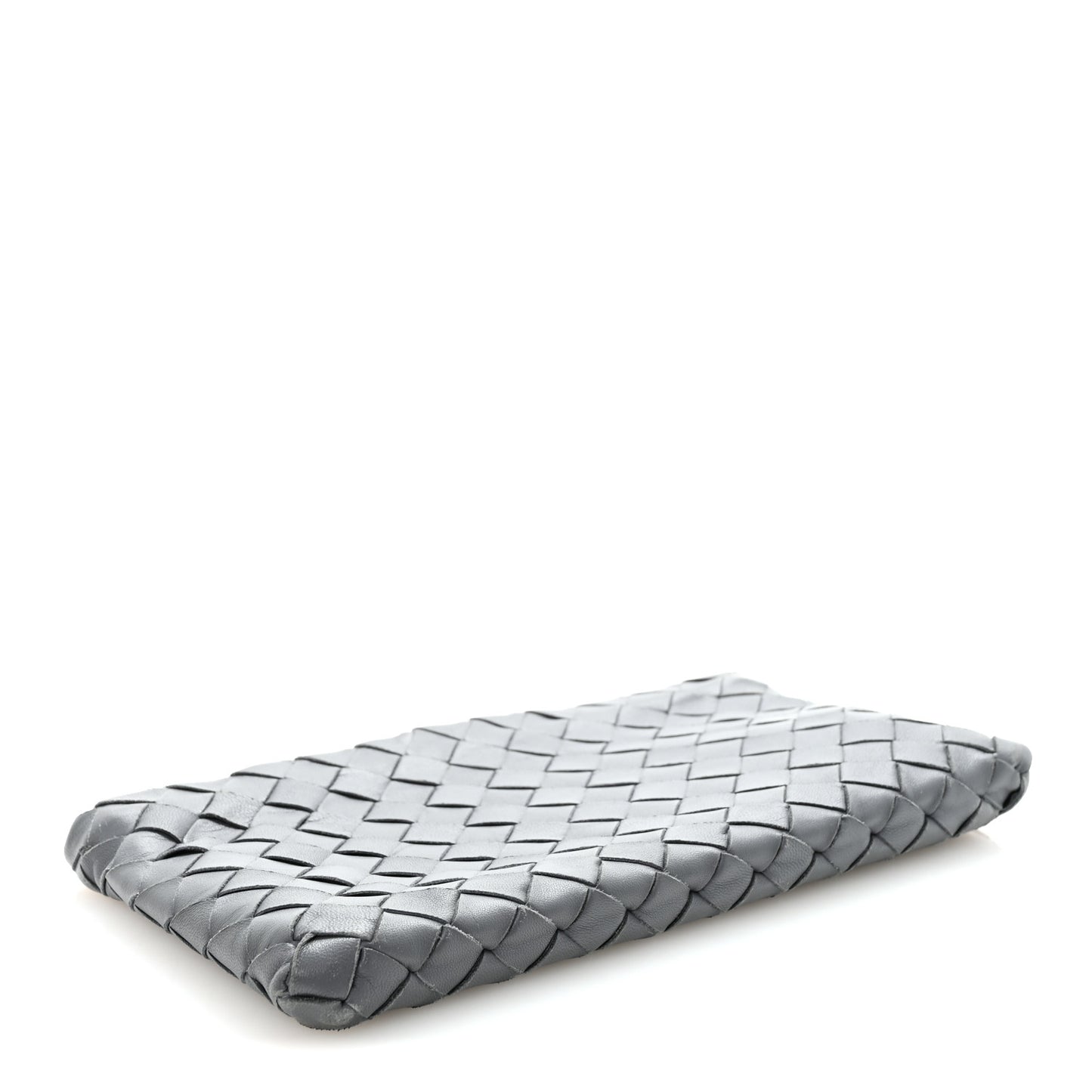 Nappa Intrecciato Small Zip Pouch Thunder