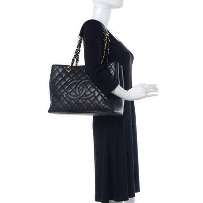 Chanel Caviar Quilted Grand Shopping Tote GST Black 2 of 13