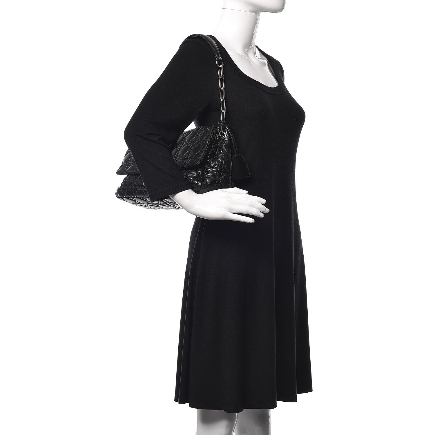 Christian Dior Patent Cannage New Lock Flap Black 2 of 9