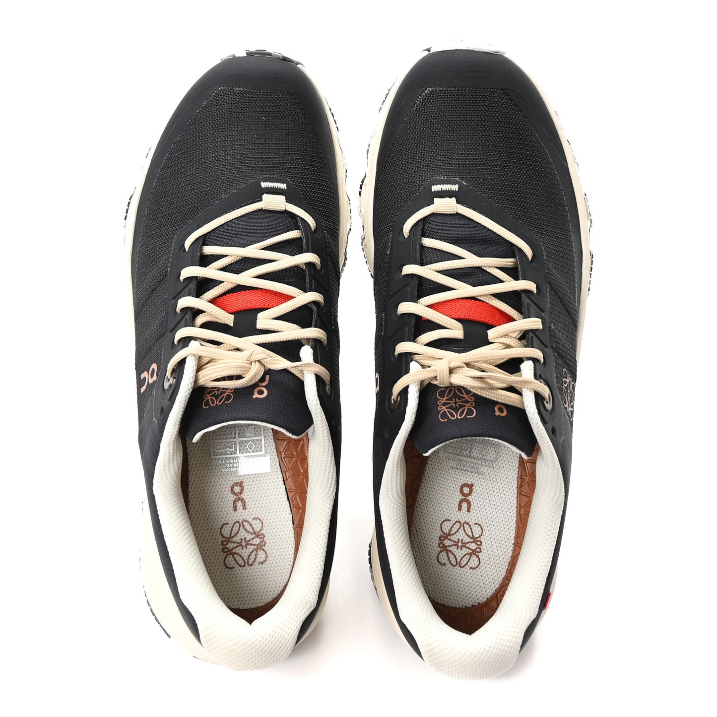 X ON Canvas Mesh Cloudventure Sneakers 37 Black