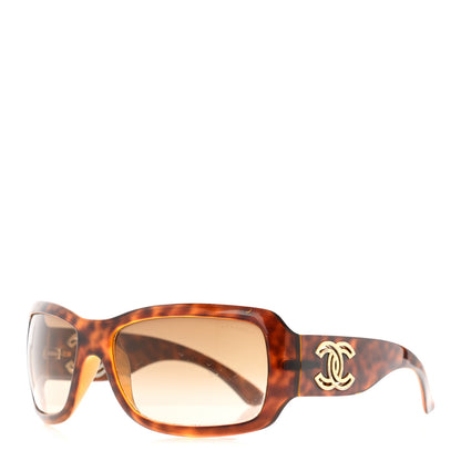 Chanel Acetate CC Sunglasses Tortoise 1 of 10