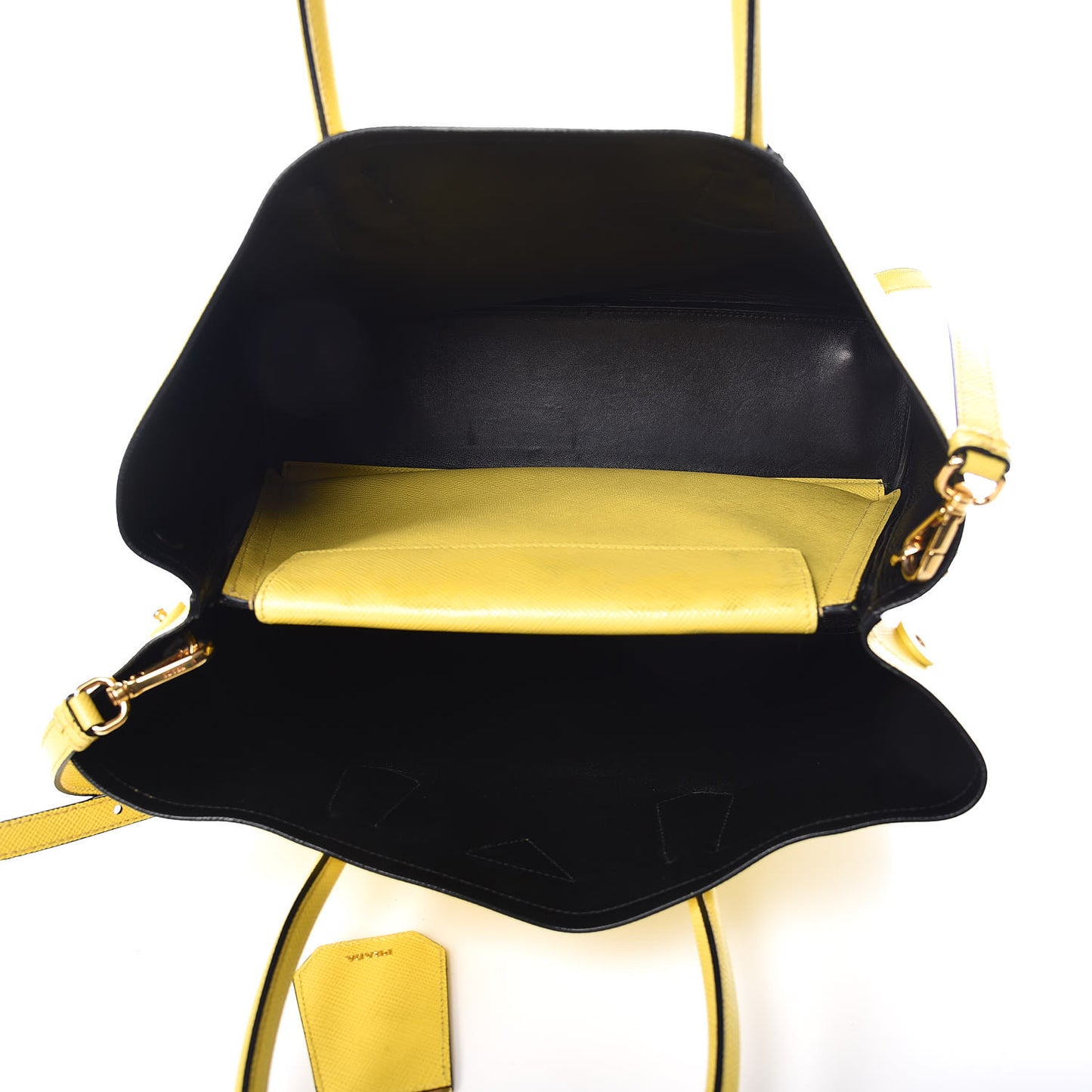 Saffiano Cuir Large Double Bag Girasole