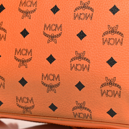 MCM Visetos Crown Stud Medium Stark Backpack Orange 12 of 17