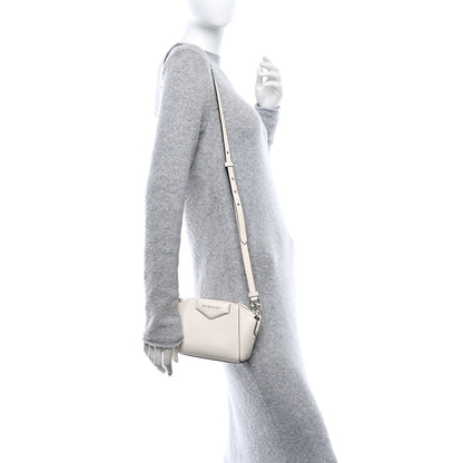 Givenchy Sugar Goatskin Nano Antigona White 2 of 9