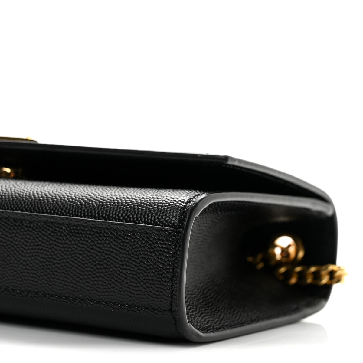 Saint Laurent Grain De Poudre Small Monogram Kate Satchel Black 9 of 10