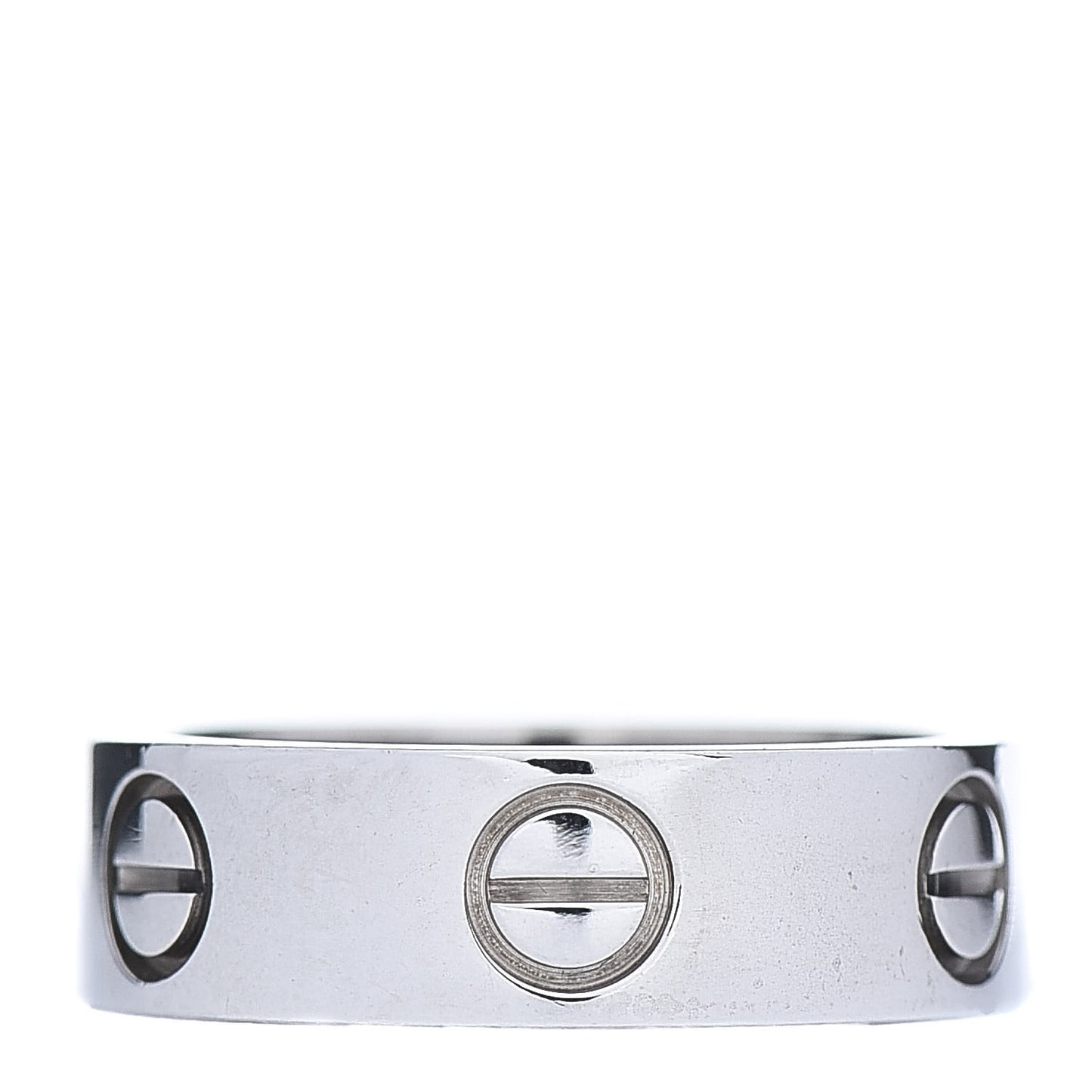 18K White Gold 5.5mm LOVE Ring 50 5.25