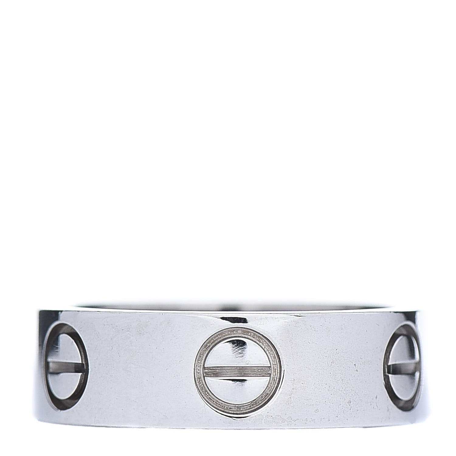 Cartier 18K White Gold 5.5mm LOVE Ring 50 5.25 1 of 5