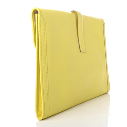 Hermes Epsom Jige 34 GM Clutch Soufre 3 of 7
