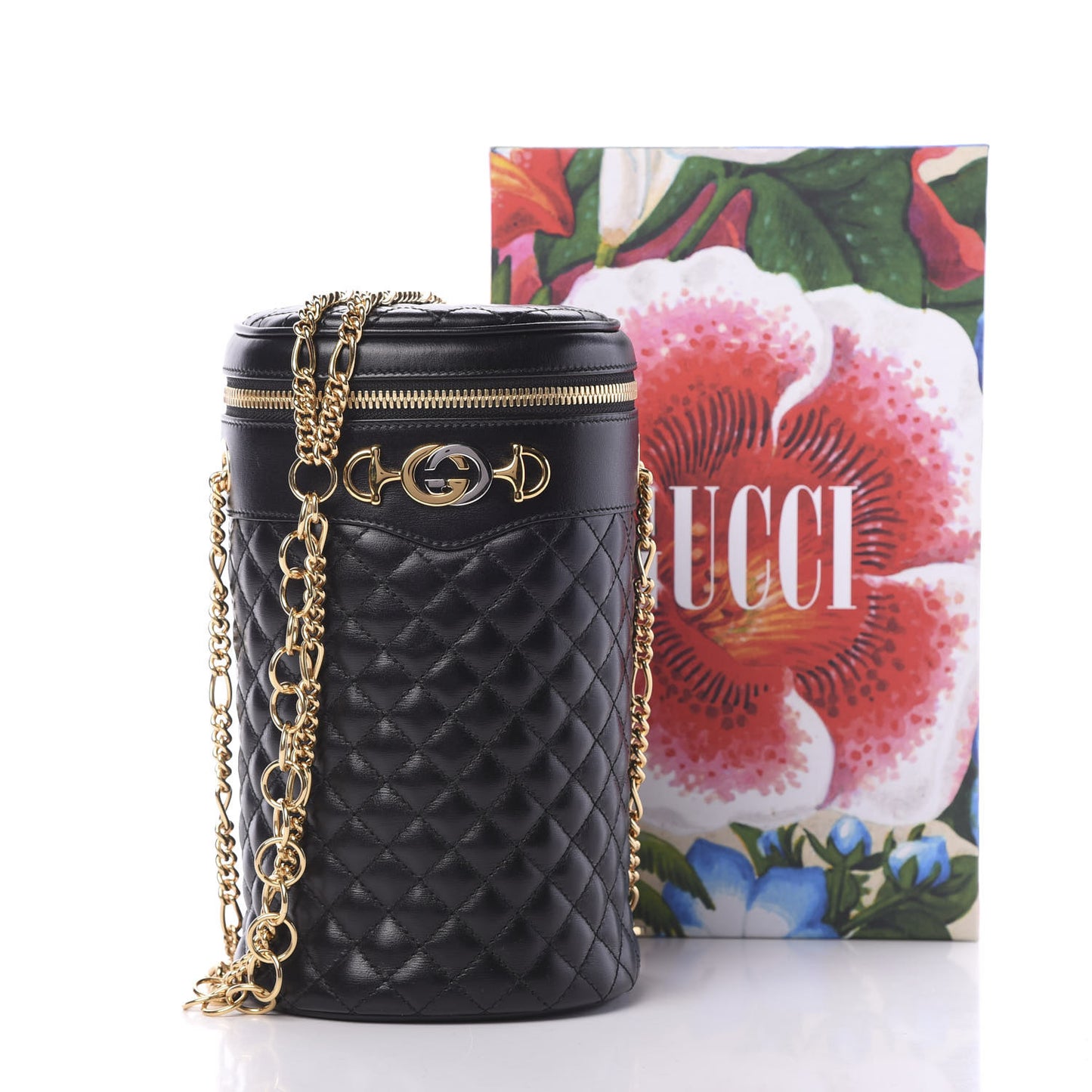 Calfskin Trapuntata Zumi Belt Bag Black