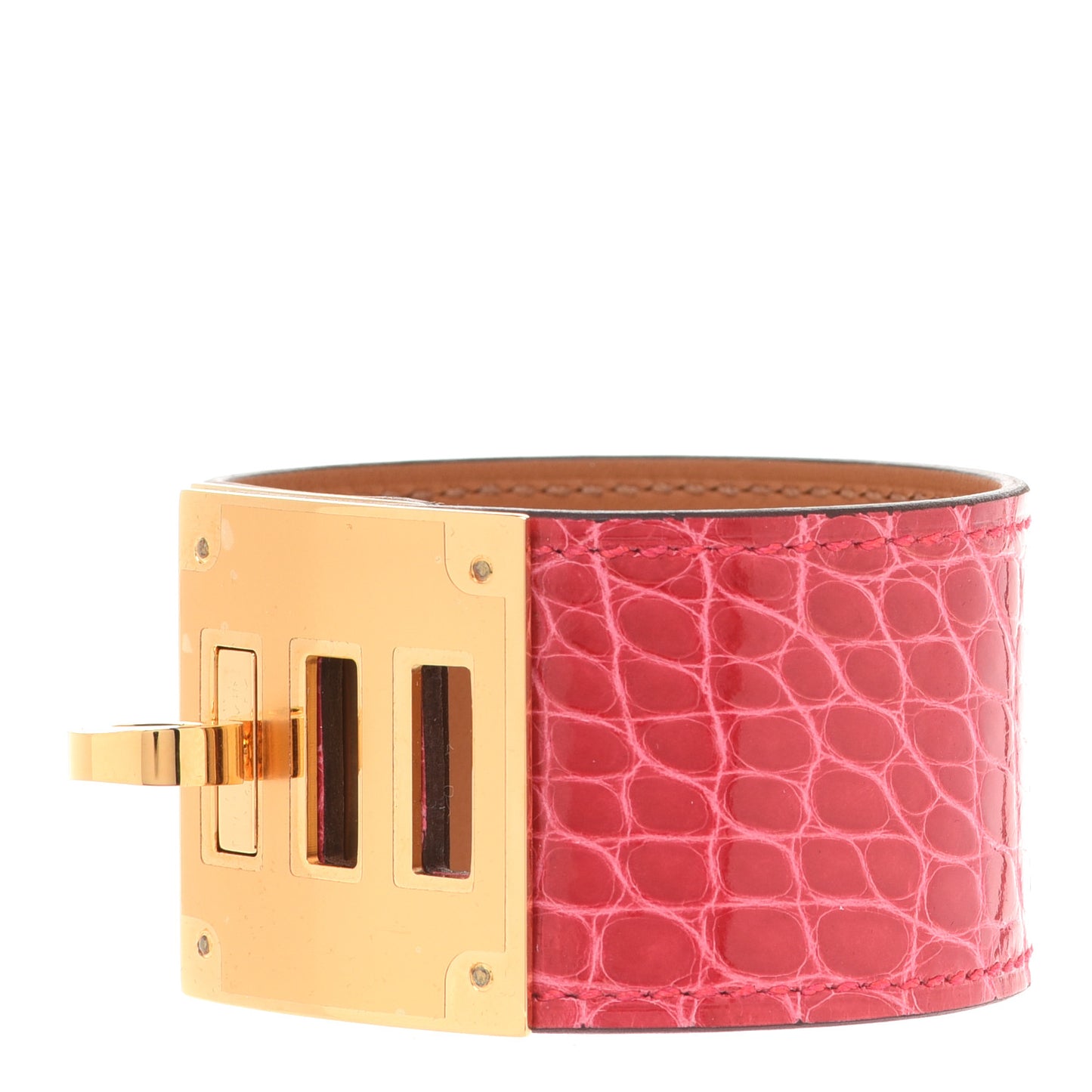 Matte Alligator Kelly Dog Bracelet T2 Rose Extreme