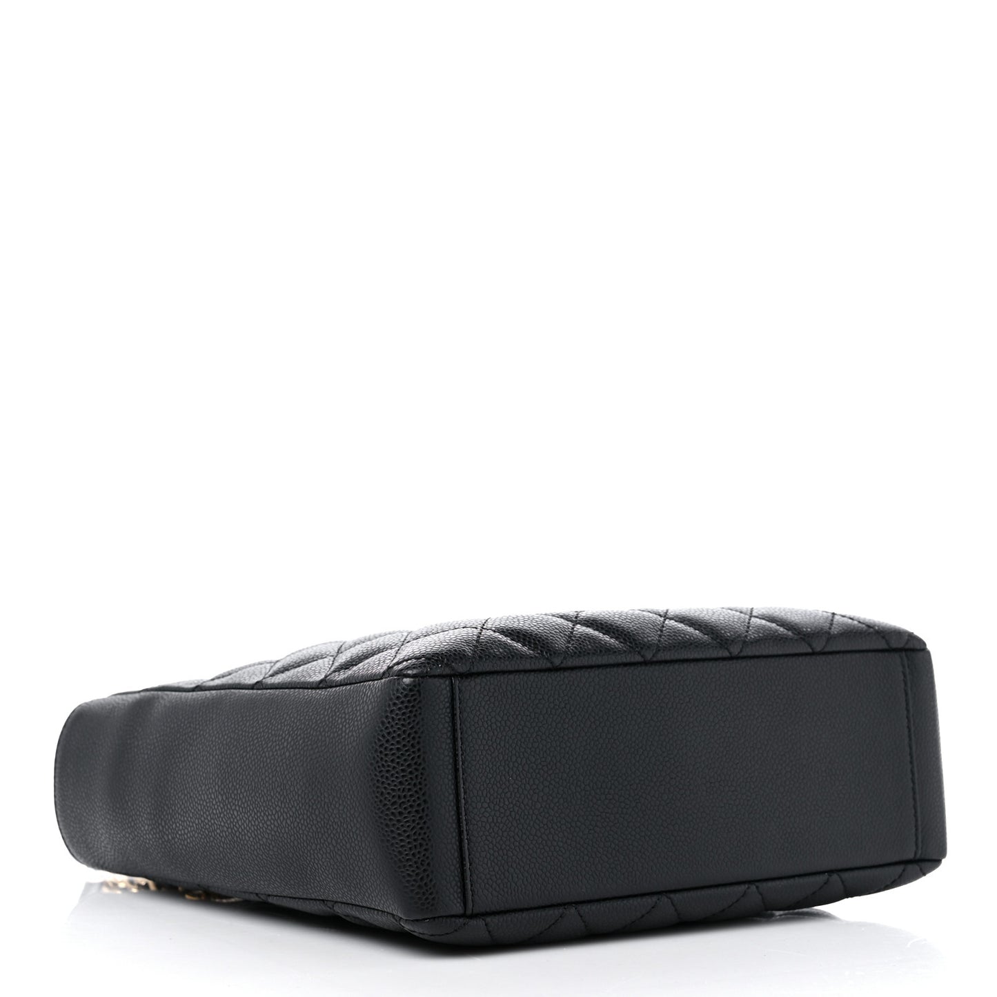 Caviar Quilted Petit Shopping Tote PST Black