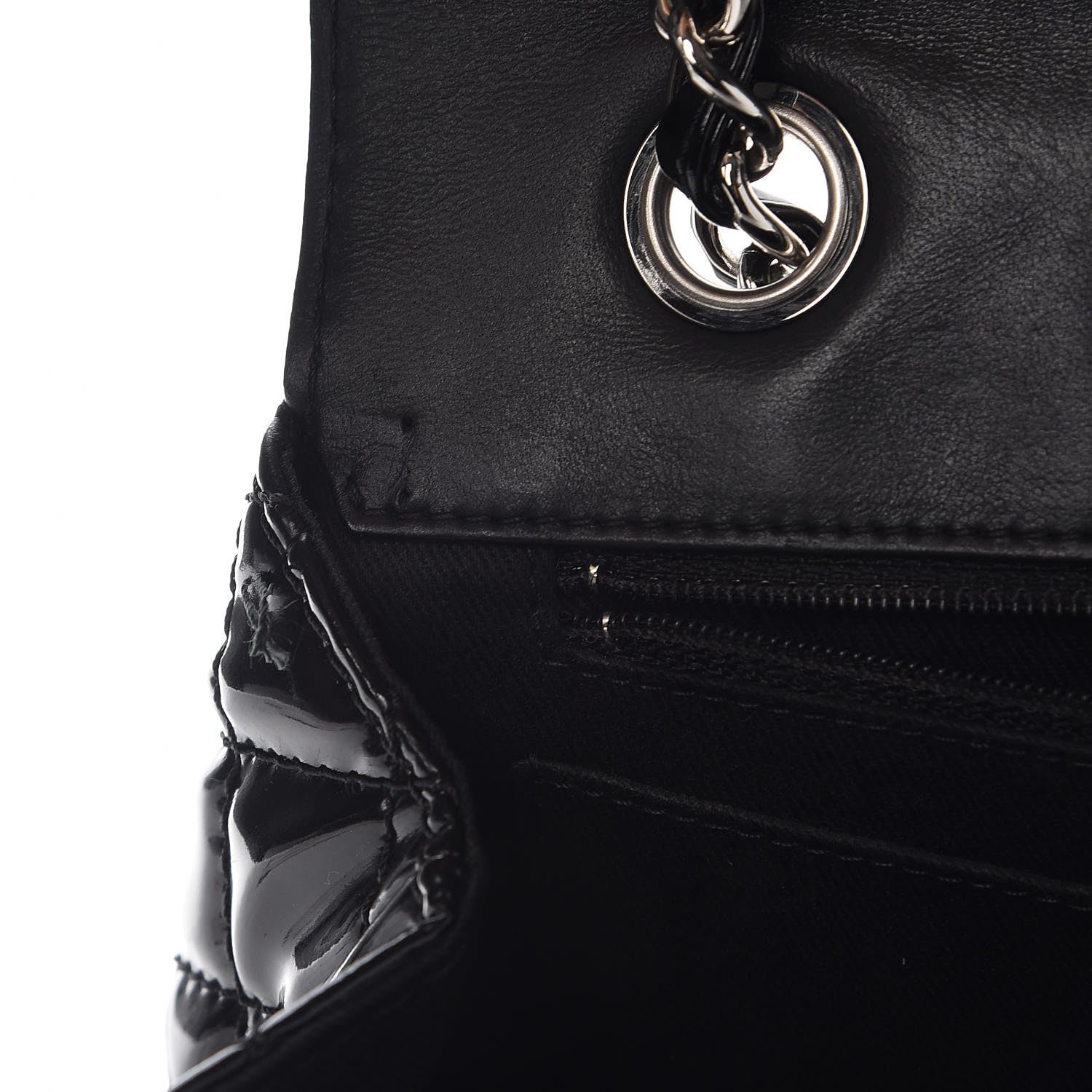 Chanel Vinyl Quilted In the Business Flap Bag Black 10 of 11
