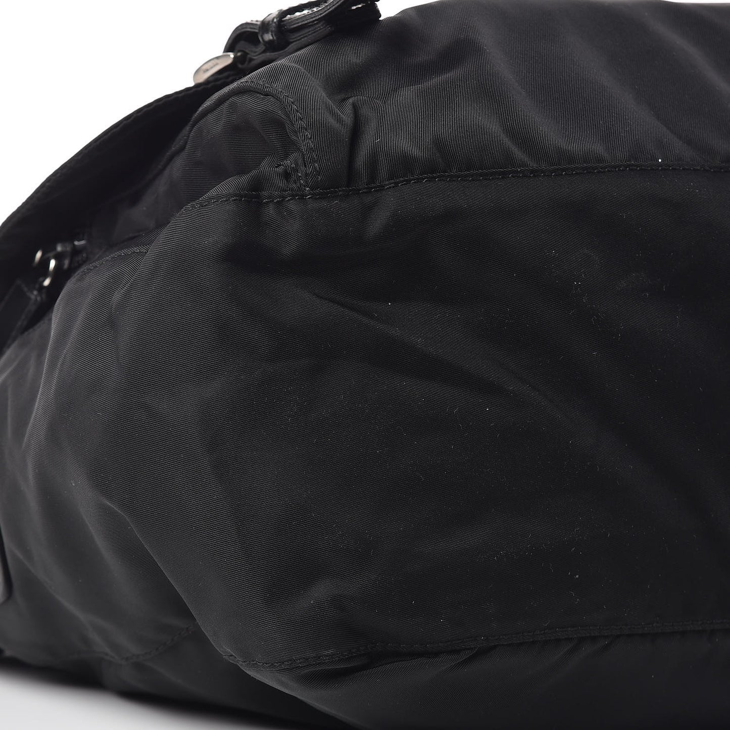 Nylon Vela Sport Messenger Bag Black