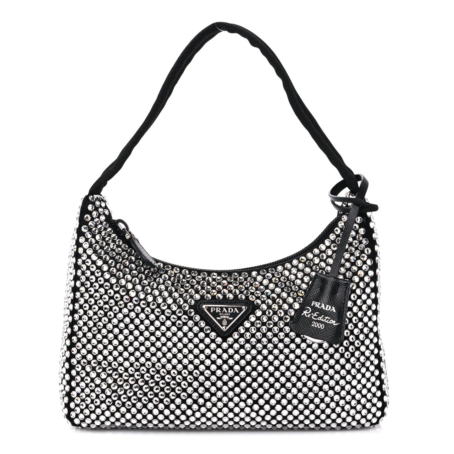 Prada Satin Crystal Mini Re-Edition 2000 Bag Cristal 1 of 8