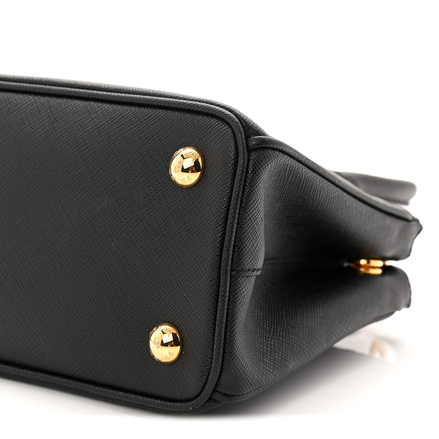 Prada Saffiano Lux Mini Galleria Double Zip Tote Black 10 of 11