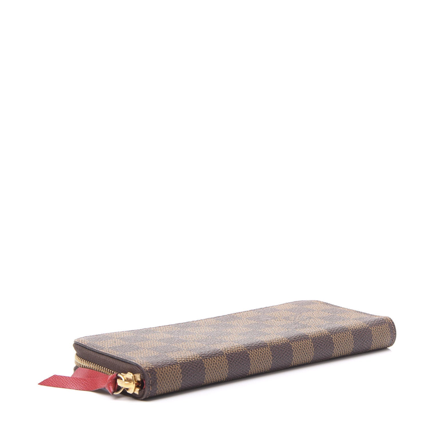 Louis Vuitton Damier Ebene Clemence Wallet Cherry 3 of 10
