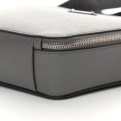 Prada Saffiano Travel Medium Brique Crossbody Bag Marmo 11 of 12