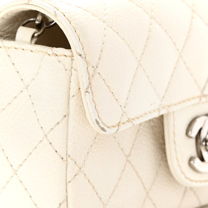 Chanel Caviar Quilted Extra Mini Flap White 14 of 15