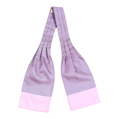 Hermes Silk Get Lucky Mens Ascot Rose Pale Bleu Moyen Vert Pin 1 of 4