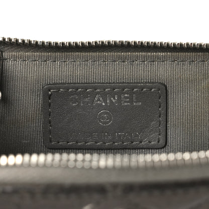 Chanel Lambskin Camellia Embossed Key Holder Case Grey 7 of 12