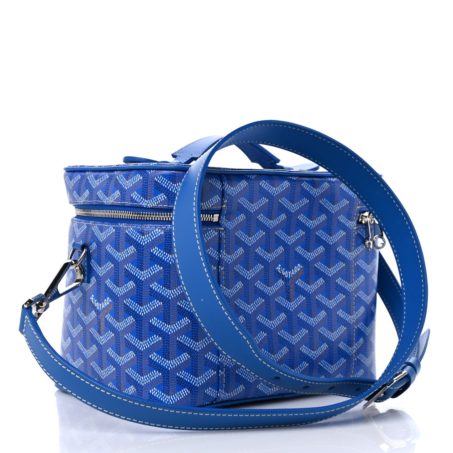 Goyardine Muse Vanity Case Sky Blue