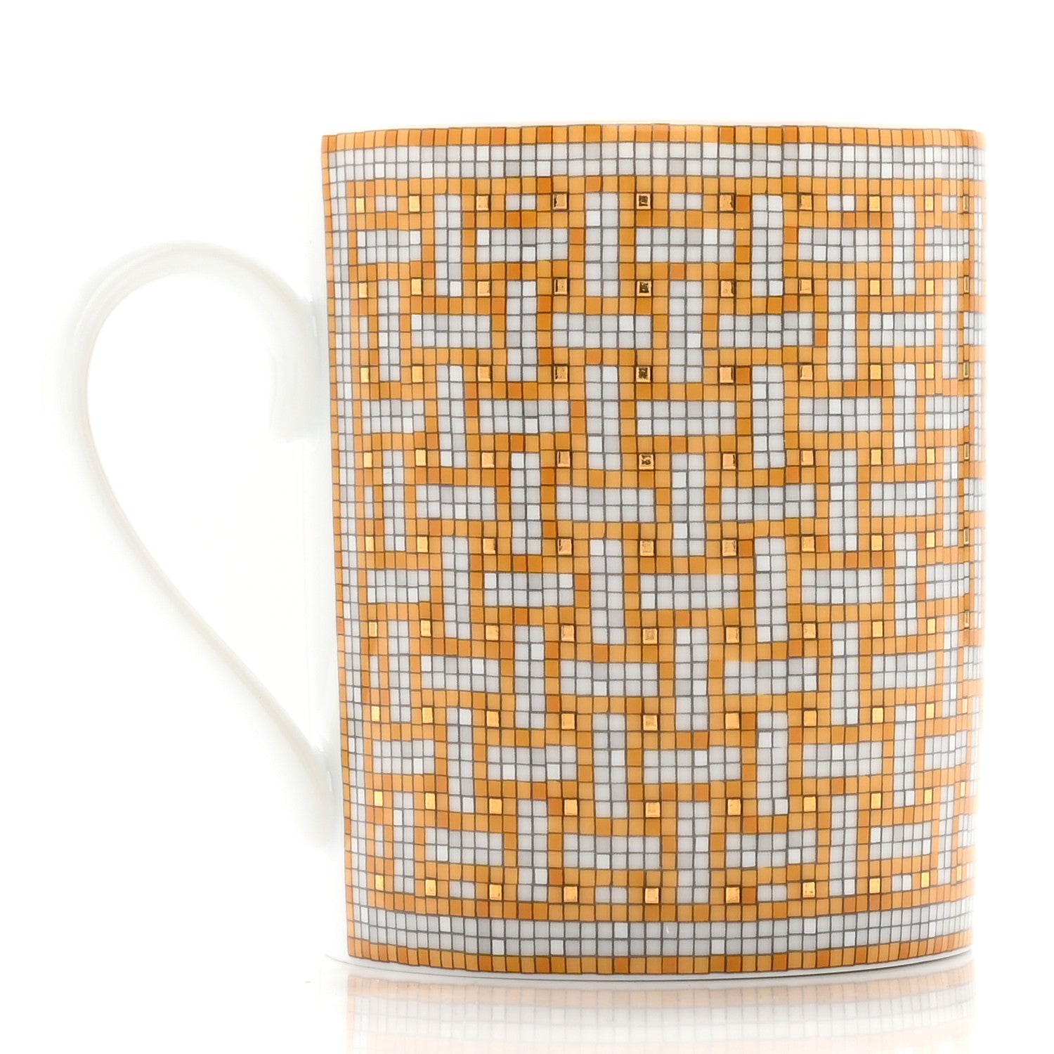 Hermes Porcelain Mosaique au 24 Mug Gold 3 of 10