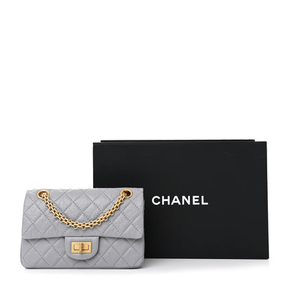Chanel Aged Calfskin Quilted 2.55 Reissue Mini Flap Grey 11 of 11