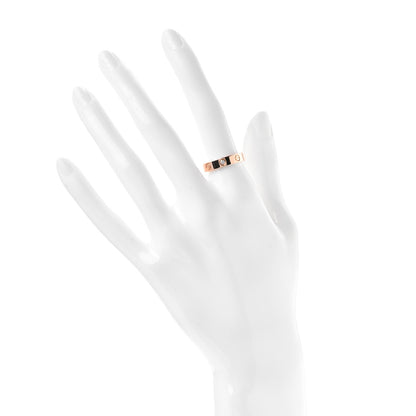Cartier 18K Pink Gold Diamond 4mm LOVE Wedding Band Ring 53 6.25 2 of 4