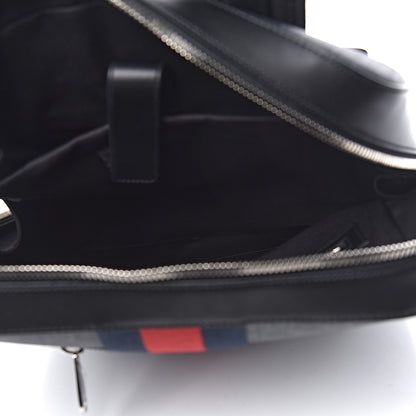 Gucci GG Supreme Monogram Web Tote Backpack Black Grey 5 of 10