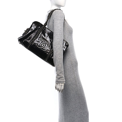 Chanel Patent Calfskin Large Luxe Ligne Tote Black 2 of 13