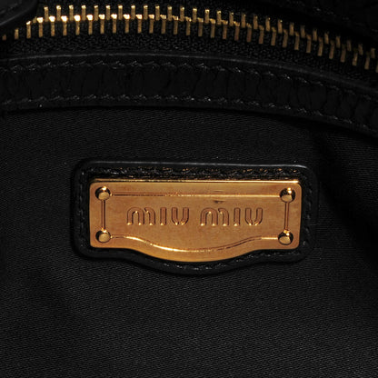 Miu Miu Oversized Sequined Clutch Argento 7 of 10