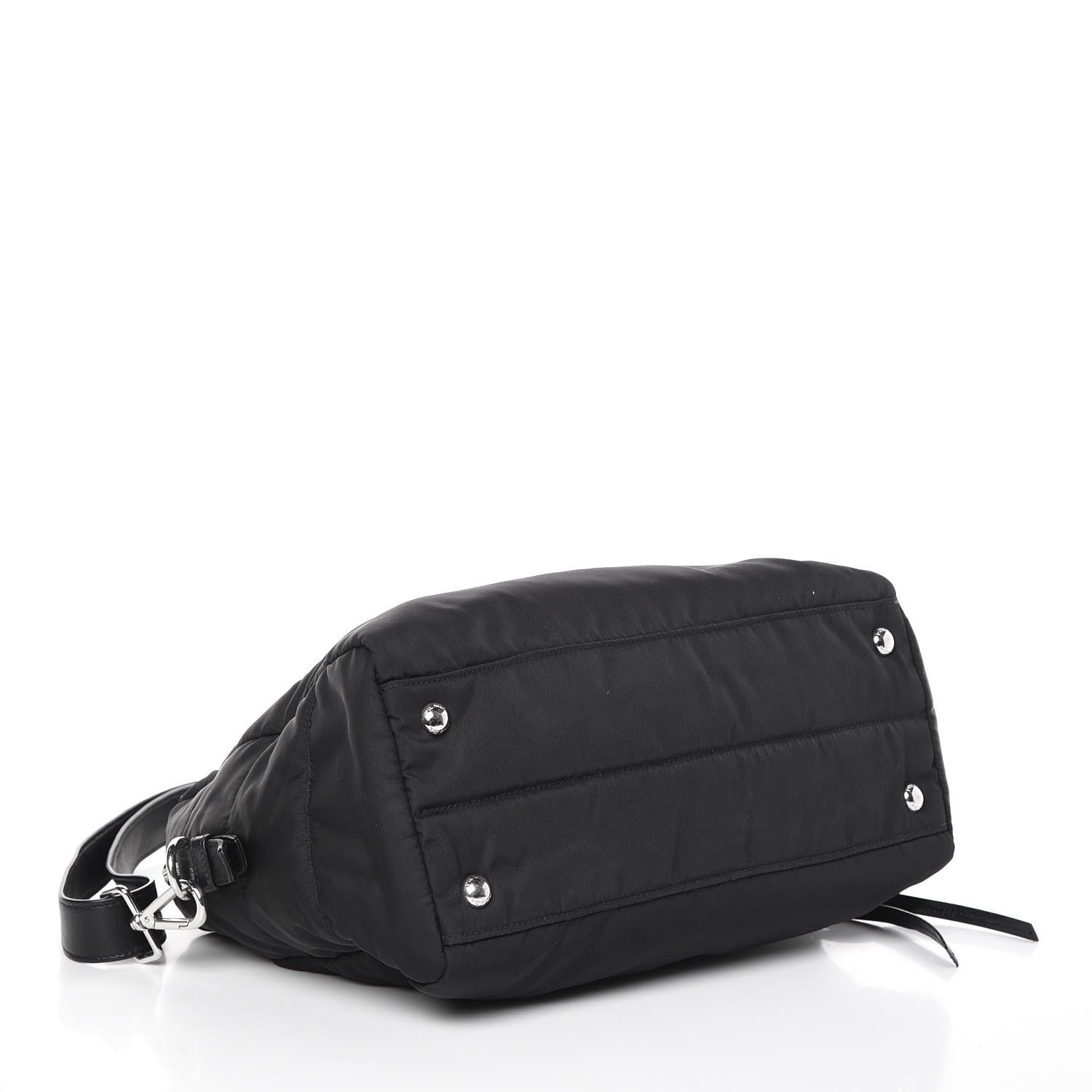 Prada Nylon Tessuto Quilted Bowler Black 5 of 9