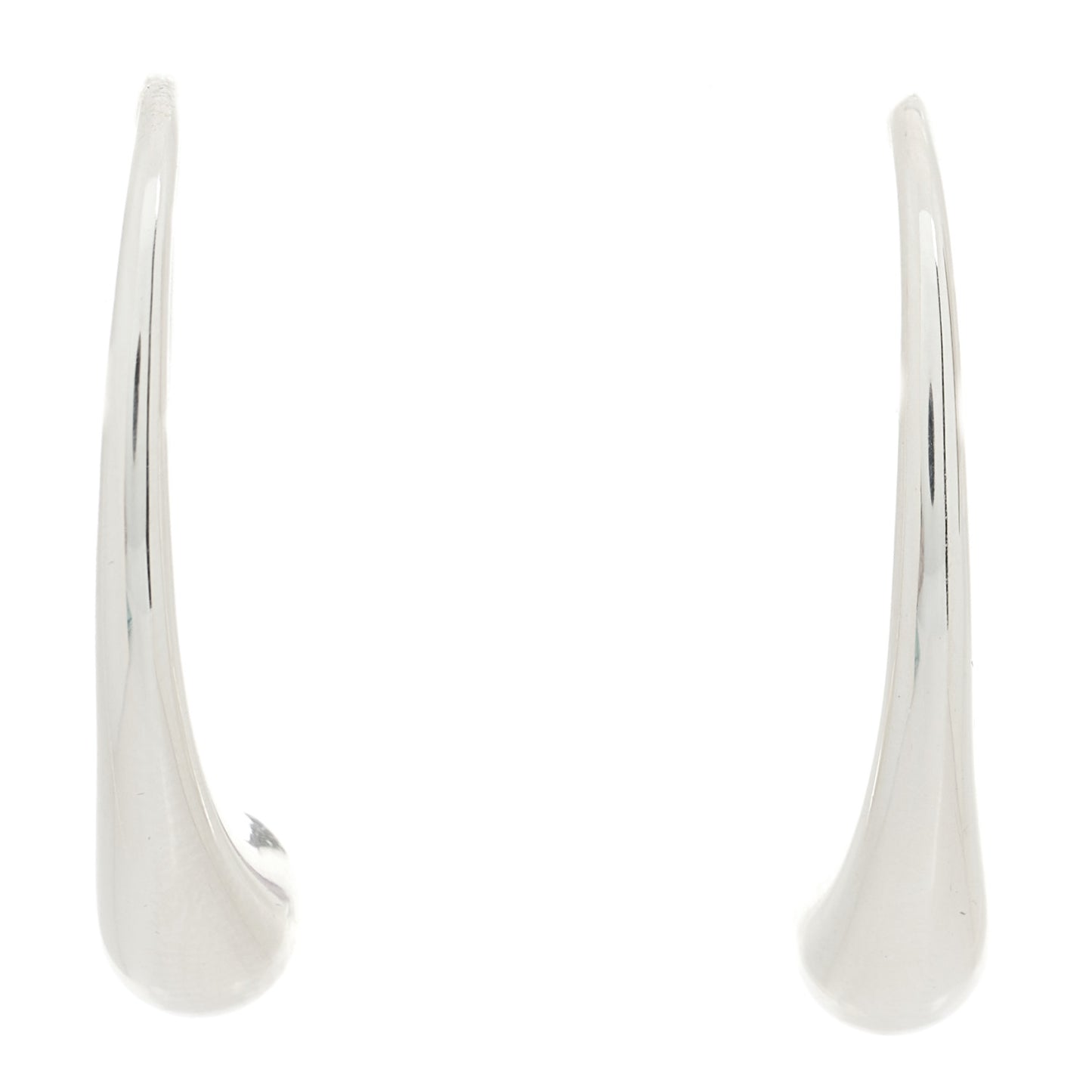 Sterling Silver Elsa Peretti Teardrop Hoop Earrings
