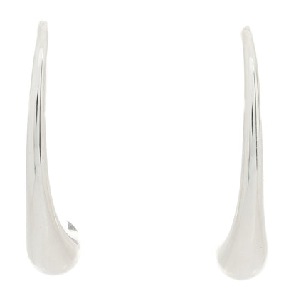 Tiffany Sterling Silver Elsa Peretti Teardrop Hoop Earrings 1 of 4