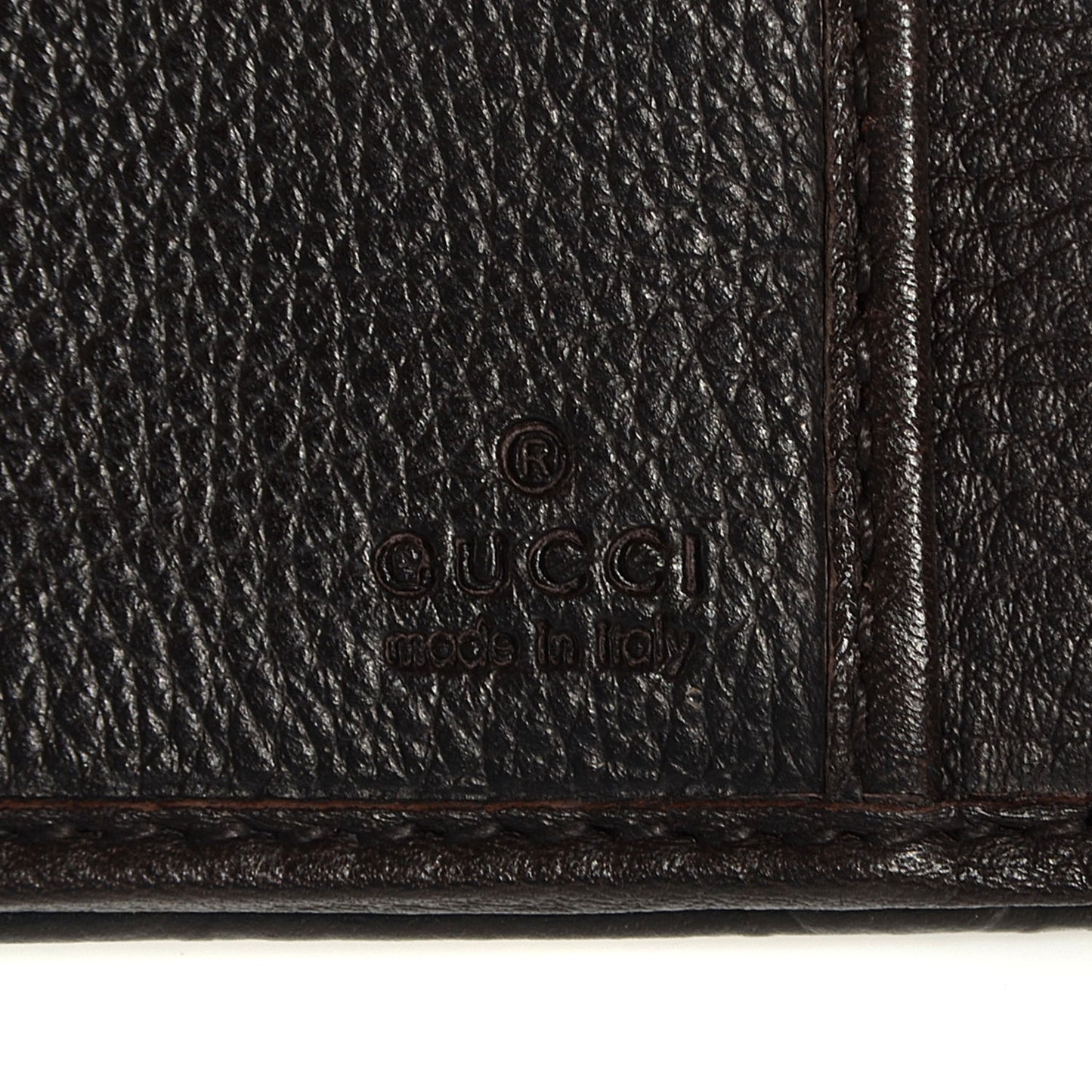 Guccissima Ladies Web Long Wallet Chocolate