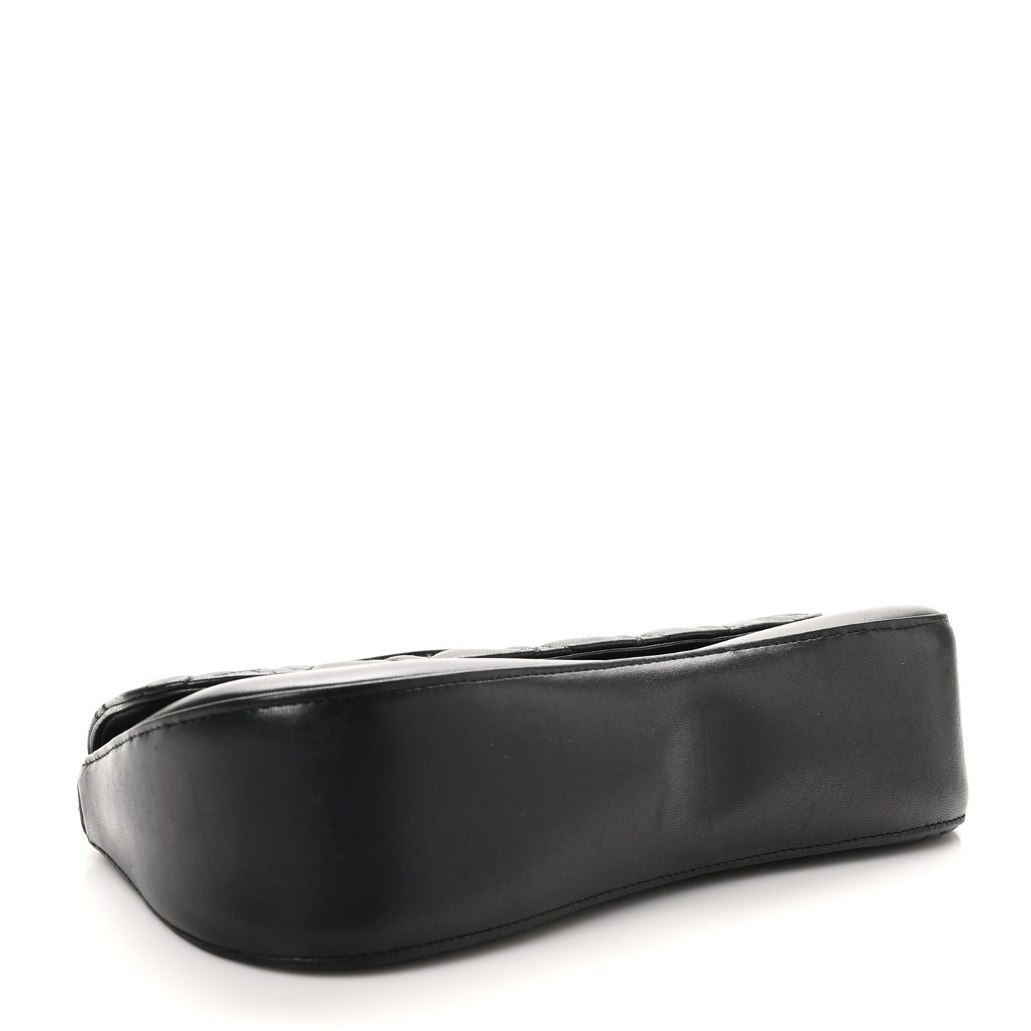 Lambskin Cannage Flap Shoulder Bag Black