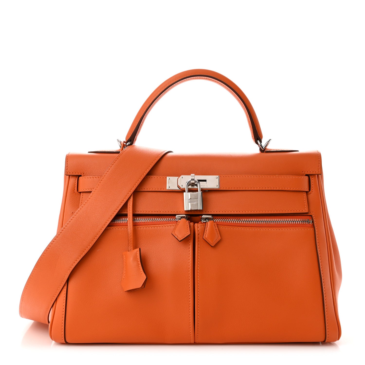 Hermes Swift Lakis Kelly 35 Orange 1 of 11
