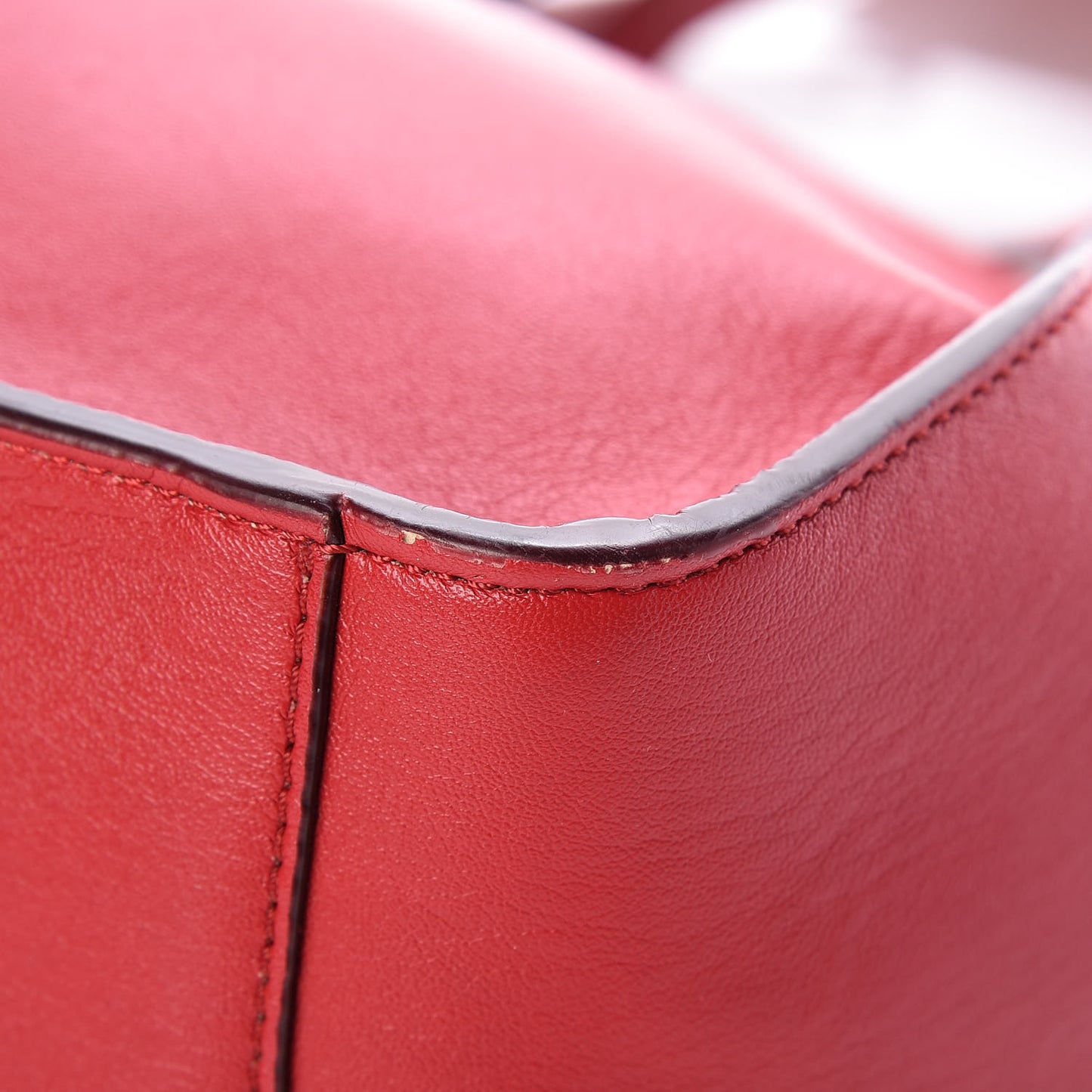 Eco Alter Nappa Perforated Crossbody Tote Lover Red