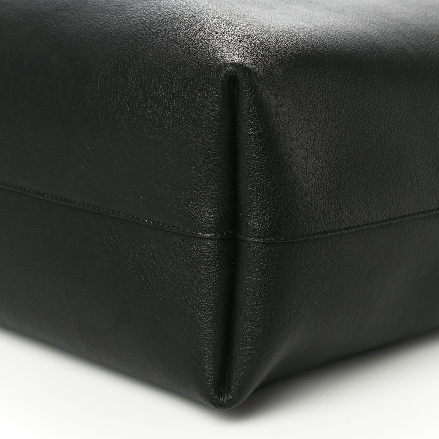 Calfskin Large Shopping Tote Black