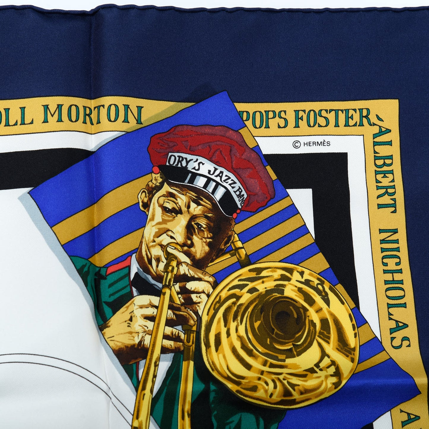 Silk New Orleans Creole Jazz Scarf 90